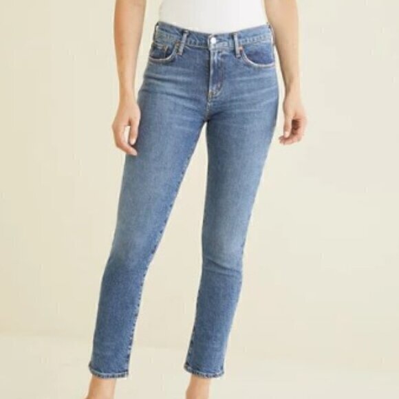 Agolde Women's Toni Mid Rise Straight‎ Demin Jeans - Size 30 - Picture 1 of 6
